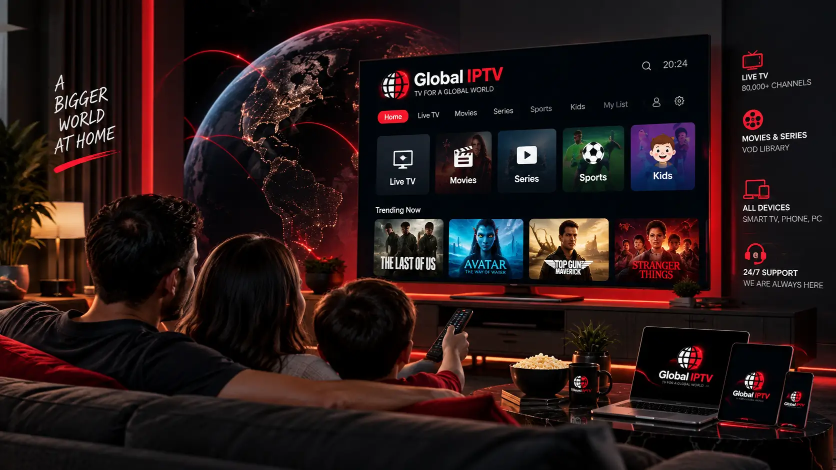 Global IPTV entertainment